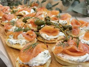 Salmon Blinis