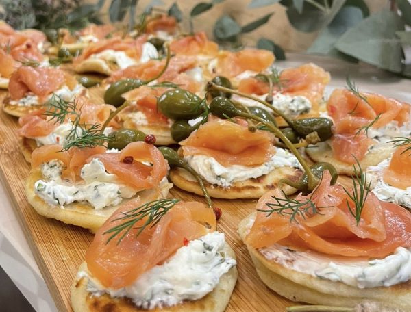Salmon Blinis