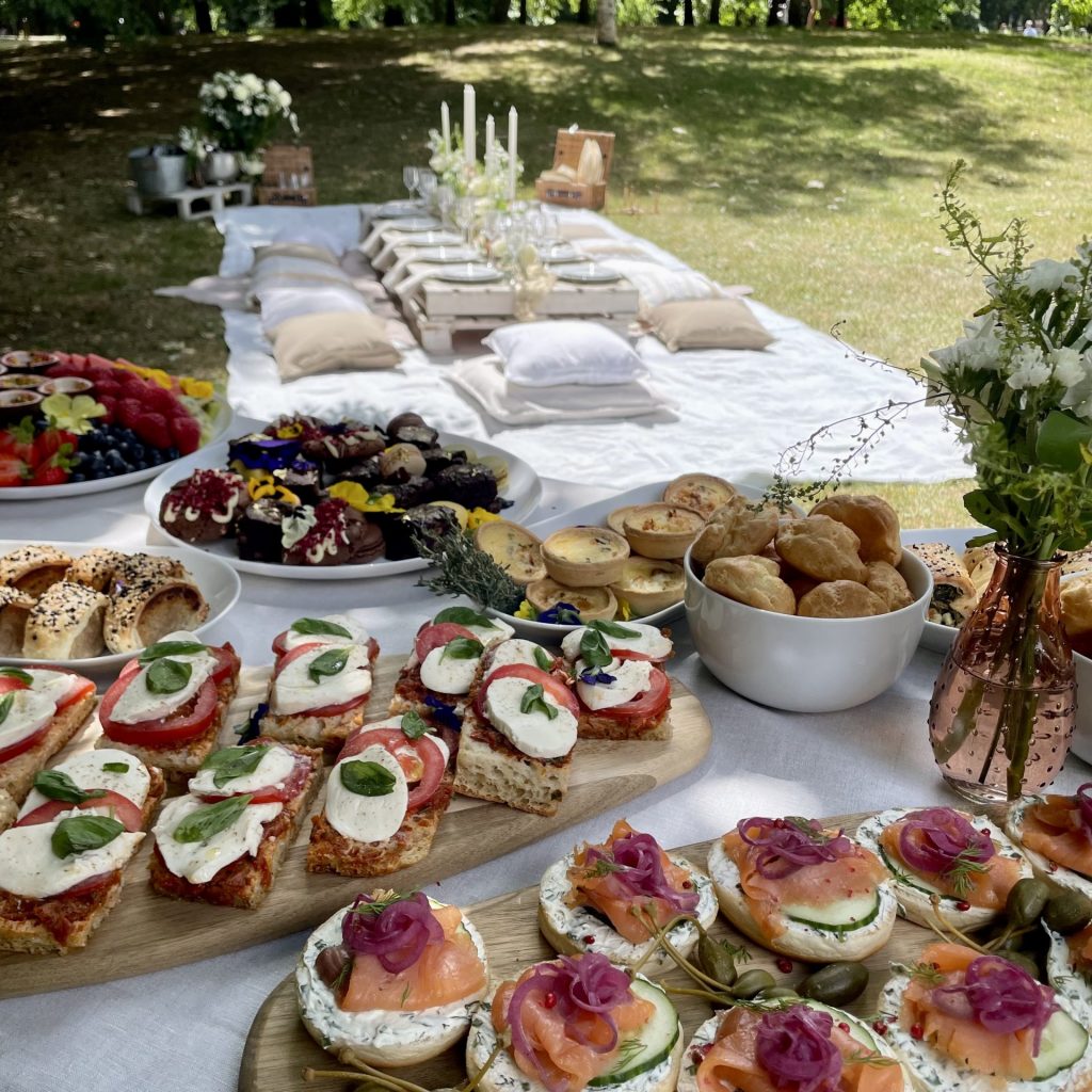 Fancy Picnic with food